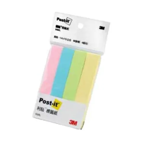 3M Post-it 550RL利貼可再貼付簽紙4色